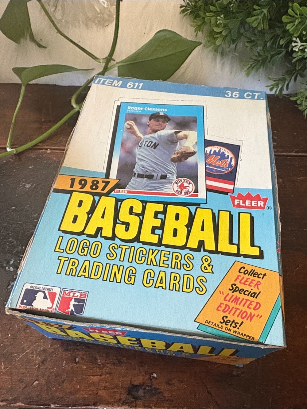 1987 Fleer Wax Box 36 Count Vintage Baseball Cards